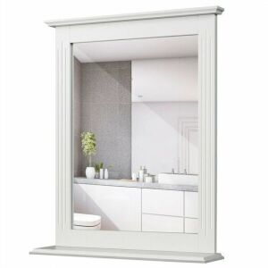 Bathroom Wall Vanity Mirror with Shelf 