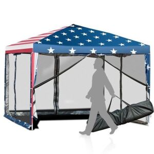 10'x10' Folding Pop Up Tent Gazebo Canopy Mesh Sidewall