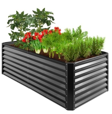 Outdoor Metal Raised Garden Bed for Vegetables, Flowers, Herbs - 6x3x2ft, Appears New