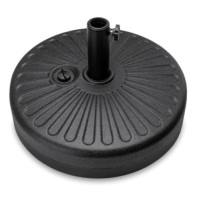 Plastic Patio Umbrella Base Pole Holder, Black