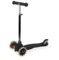 Kids Mini Kick Scooter Toy w/ Colorful Light-Up Wheels, Adjustable T-Bar, Appears New