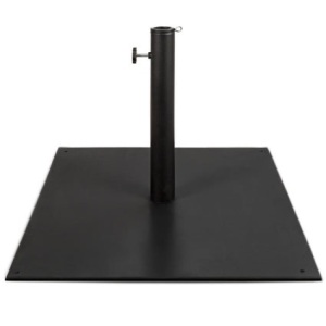 38.5lb Steel Umbrella Base Square Patio Stand w/ Tightening Knob and Anchor Holes