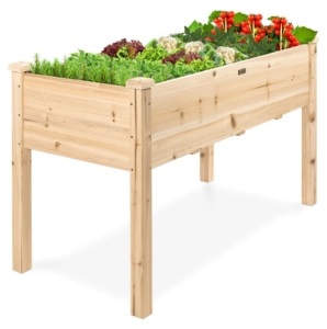 Raised Garden Bed, Elevated Wood Garden Planter Stand, Appears New