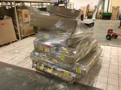 Pallet of Salvage Items with "Broken Glass" Tags. SEE PICTURES. 