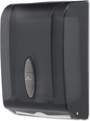 Georgia Pacific 5665001 C-Fold/Multifold Towel Dispenser, 11 x 5 1/4 x 15 2/5, Translucent Smoke. Appears New