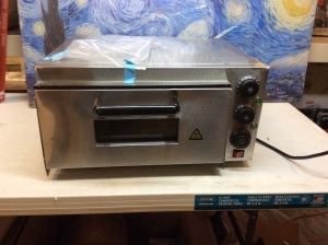 Commercial Small Single Pizza Oven, 110V. Tested and Works. New with Damage