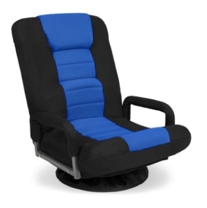 Gaming Floor Chair, Black/Blue