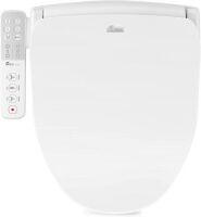 Bio Bidet Slim ONE Smart Toilet Seat in Elongated White with Stainless Steel Self-Cleaning Nozzle, Nightlight, Turbo Wash, Oscillating, and Fusion Warm Water&nbsp;