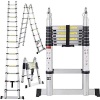 16.5 Ft Aluminum Telescopic Ladder Telescoping A-Type Extension Multi Purpose. Appears New