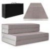 Folding Portable Mattress Topper w/ Plush Foam - 4in, Appears New