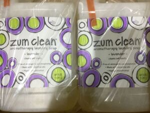 Lot of (2) Zum Clean Aromatherapy Laundry Soap, Lavender, 64 fl oz 