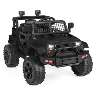 12V Kids Ride-On Truck Car, Black