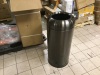 Commercial Trash Can with Liner and Lid. New with Dent in Lid