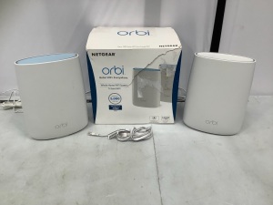 NETGEAR Orbi Tri-band Whole Home Mesh WiFi System with 3Gbps Speed (RBK50), E-Commerce Return, Powers Up, Retail - $279.99