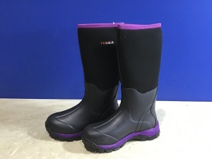 Hisea Women's Waterproof Insulated Muck Boots, Size 9