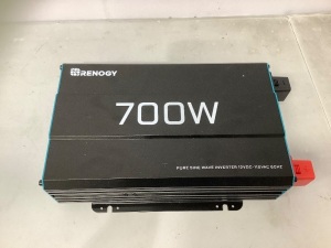 Renogy 700W Pure Sine Wave Inverter, Appears New, Retail $139.49