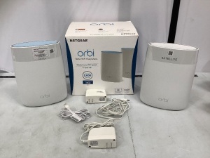 NETGEAR Orbi Tri-band Whole Home Mesh WiFi System with 3Gbps Speed (RBK50), New, Powers Up, Retail - $279.99
