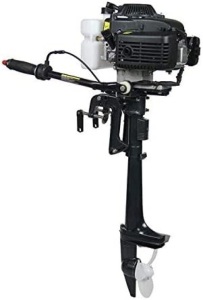 HANGKAI Outboard Motor,4 HP 4 Stroke 52CC Outboard Motor. New with Broken Skeg. SEE PICTURES. 
