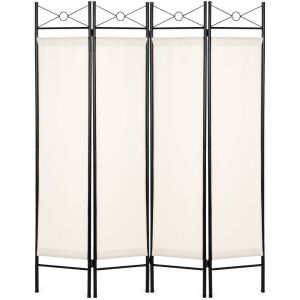 4-Panel Folding Privacy Screen Room Divider Decoration Accent, 6ft