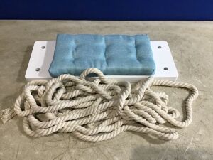 Flat Bench Swing Seat with Rope 