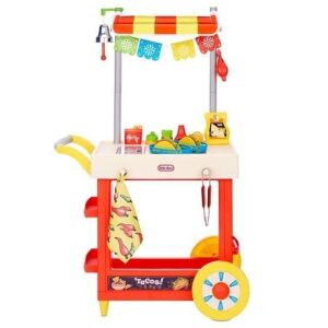 Little Tikes Ultimate Role Play Taco Cart with 25 Accessories and Chalkboard
