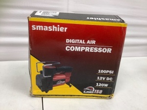 Smashier Digital Air Compressor, Untested, E-Comm Return, Retail $39.99