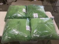 Case of (4) Green Throw Pillows, 18" x 18"&nbsp;