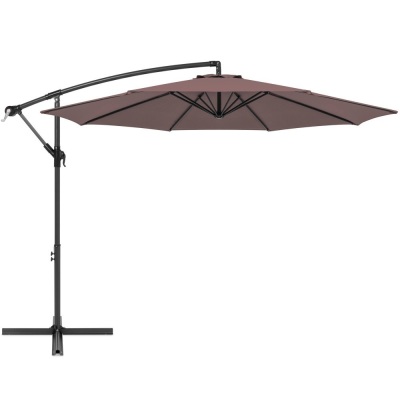 BCP. SKY 5681 : Best Choice Products  10 Ft -  Offset Hanging Outdoor Market Patio Umbrella W / Easy Tilt Adjustment 