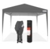 Outdoor Portable Pop Up Canopy Tent, 10x10ft, Dark Gray