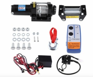 12V 4000LBS Electric Winch Towing Trailer Steel Cable Off Road w/Remote Control. NEW