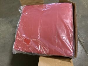 Set of 4 Red Patio Stool Seat Cushions 
