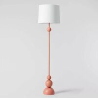 Pillowfort Floor Lamp, Coral Finish, 60" Tall&nbsp;