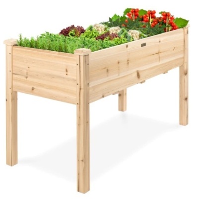 Raised Garden Bed, Elevated Wood Garden Planter Stand, Appears New