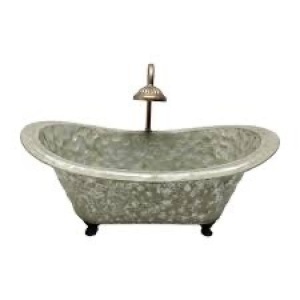 18" Metal Bathtub Container