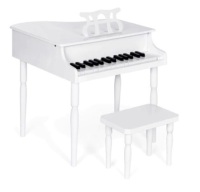 Kids Mini Wooden Grand Piano, White