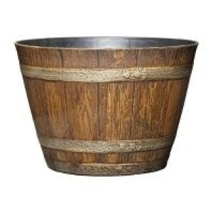 Set of 5 Whiskey Barrel Planter - Classic Home and Garden