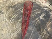 Lot of (10) Red Plant Cages - New with Minor Damage, See Pics