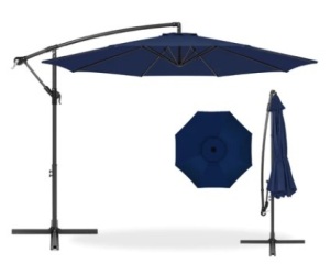 Offset Hanging Patio Umbrella, 10ft, Navy