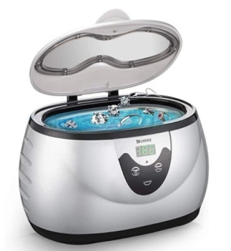 UKOKE Ultrasonic Cleaning Machine, Powers Up, Appears New, Retail 36.88