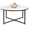 Round Coffee Table, 36in, Black