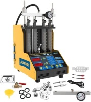 Autool CT150 Auto Fuel Injector Cleaner and Tester Machine Kits Ultrasonic Cleaning Injector Test Support for 110V Petrol Vehicles Motorcycle 4-Cylinder - Appears New&nbsp;