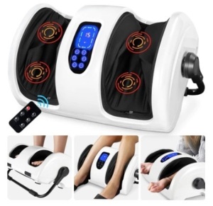 Reflexology Shiatsu Foot Massager, Pearl White