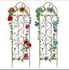 Set of 2 Iron Arched Garden Trellis