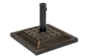 Best Choice Products Heavy Duty 26lb Outdoor Steel Square Patio Umbrella Base Stand, Appears New