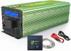 EDECOA Pure Sine Wave Power Inverter 2500W Peak 5000W DC 12V to 110V AC with LCD Display and Remote Controller 