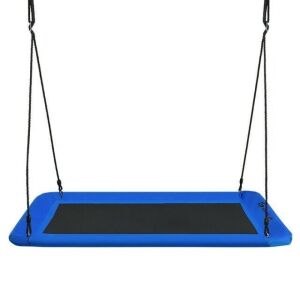 60" Platform Tree Swing Outdoor with 2 Hanging Straps