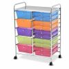 15 Drawers Rolling Storage Cart Organizer 