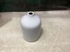 Hosley 8" White Ceramic Vase