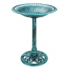 Vintage Outdoor Garden Bird Bath, Green