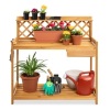 Wooden Garden Potting Bench Workstation